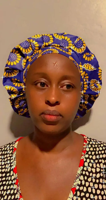 Blue Yellow white bonnet murukali.com