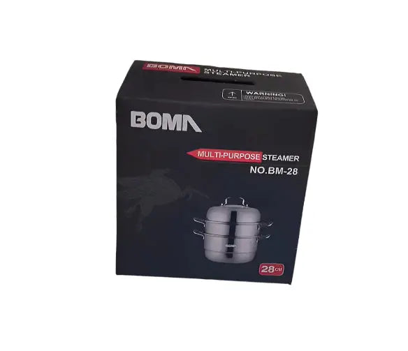 Boma BM-28 Multifunctional 2-Tier Stainless Steel Steamer - 28cm Murukali.com