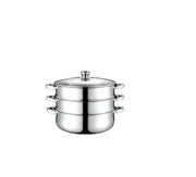 Boma BM-28 Multifunctional 2-Tier Stainless Steel Steamer - 28cm Murukali.com
