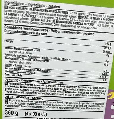 Boni Selection Pomini Compote Pomme et Banane 360g Murukali.com