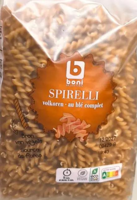 Boni Spirelli Volkoren au blé Complet 500ML Murukali.com