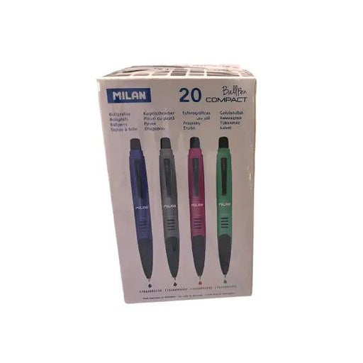 Box of Milan Compact Ballpoint Pens 20pcs Murukali.com