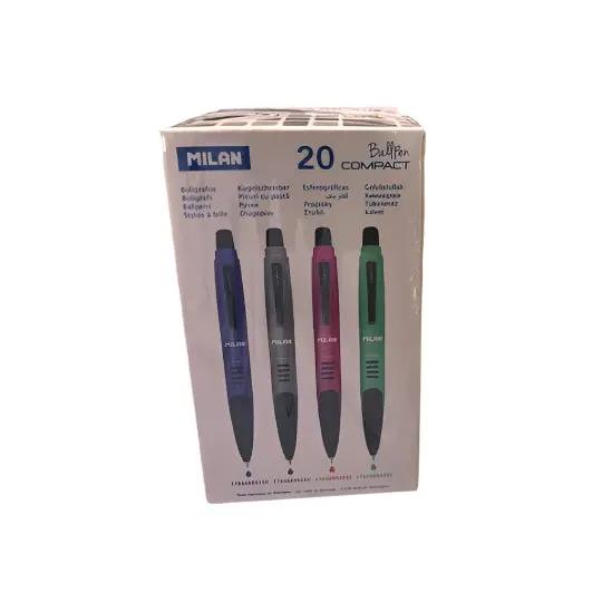 Box of Milan Compact Ballpoint Pens 20pcs Murukali.com