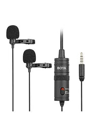 Boya BY-M1DM Dual Omni-directional Lavalier Mic murukali.com
