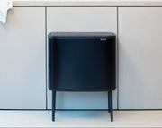 Brabantia Bo Touch Bin 36 litre Plastic Bucket Matt Black Murukali.com