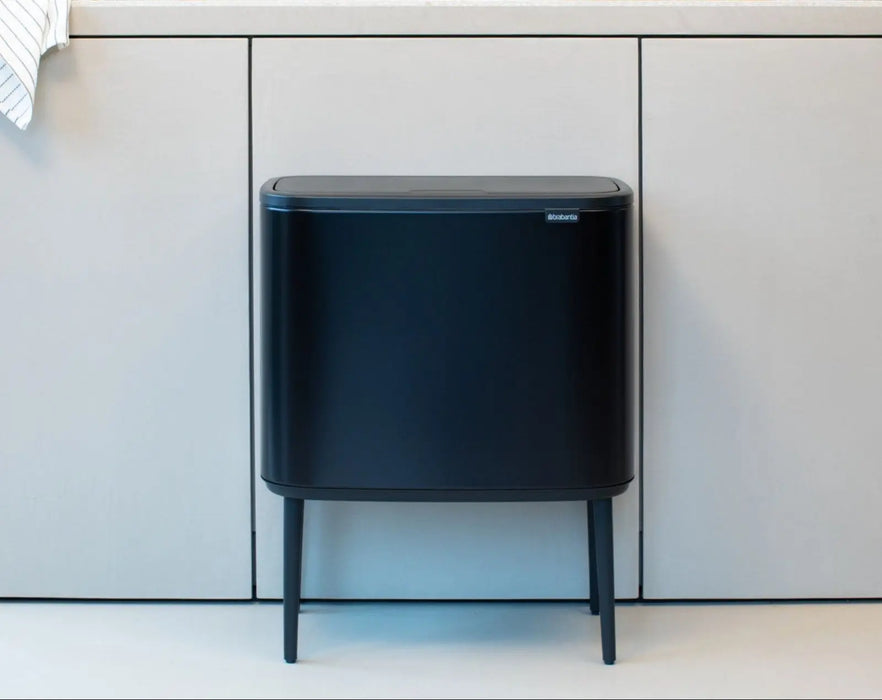 Brabantia Bo Touch Bin 36 litre Plastic Bucket Matt Black Murukali.com