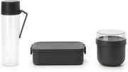 Brabantia Make & Take 3-Piece Breakfast & Lunch Set – Dark Grey Murukali.com
