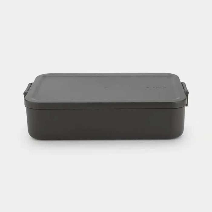 Brabantia Make & Take Lunch Box Bento Large Plastic Dark Grey 2L Murukali.com