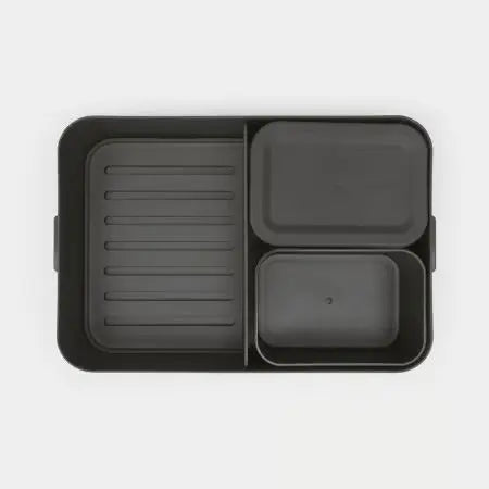 Brabantia Make & Take Lunch Box Bento Large Plastic Dark Grey 2L Murukali.com