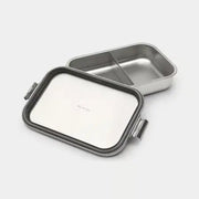 Brabantia Make & Take Lunch Box Large Stainless Steel Matt Steel Murukali.com