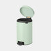 Brabantia NewIcon Pedal Bin  Plastic Bucket Jade Green 5L Murukali.com