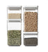Brabantia Tasty+ Stackable Square Canister Set 4 pcs Light Grey Murukali.com