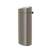 Brabantia Touch Bin New Plastic Bucket Platinum 30L Murukali.com