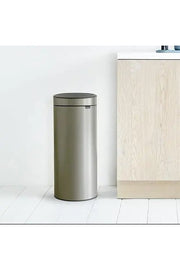 Brabantia Touch Bin New Plastic Bucket Platinum 30L Murukali.com