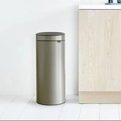 Brabantia Touch Bin New Plastic Bucket Platinum 30L Murukali.com