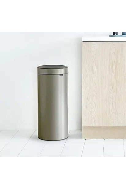Brabantia Touch Bin New Plastic Bucket Platinum 30L Murukali.com