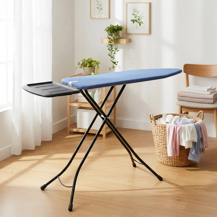 Brabantia XL Ironing Board 124x45 cm – Black Frame Denim Blue Murukali.com