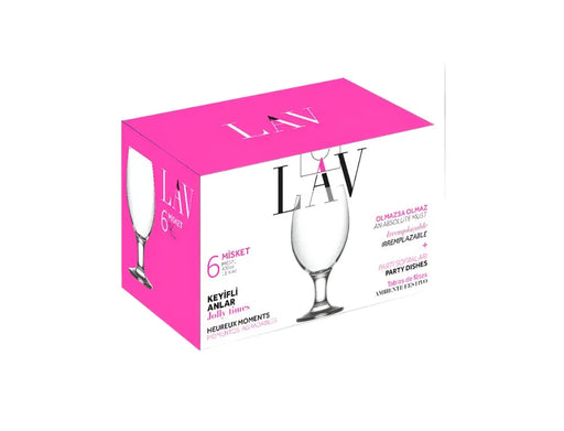 Brandy Glasses Lav Set of 6 pcs Murukali.com