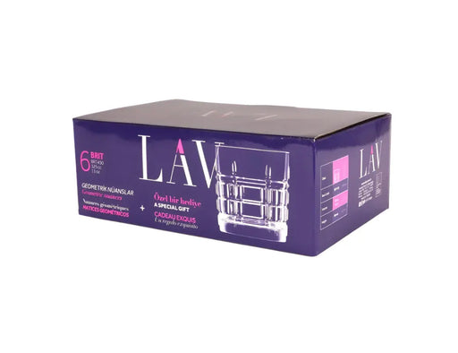 Brit Whisky Glasses Set of 6 pcs Murukali.com