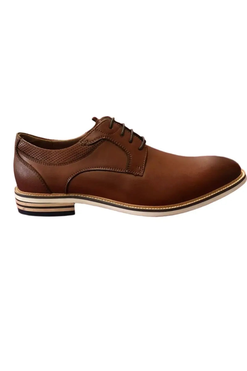 Brown Derbys Leather Formal Men shoes murukali.com