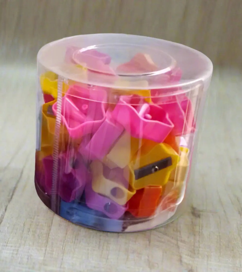 Bulk Pack of Plastic Pencil Sharpeners 50pcs Murukali.com