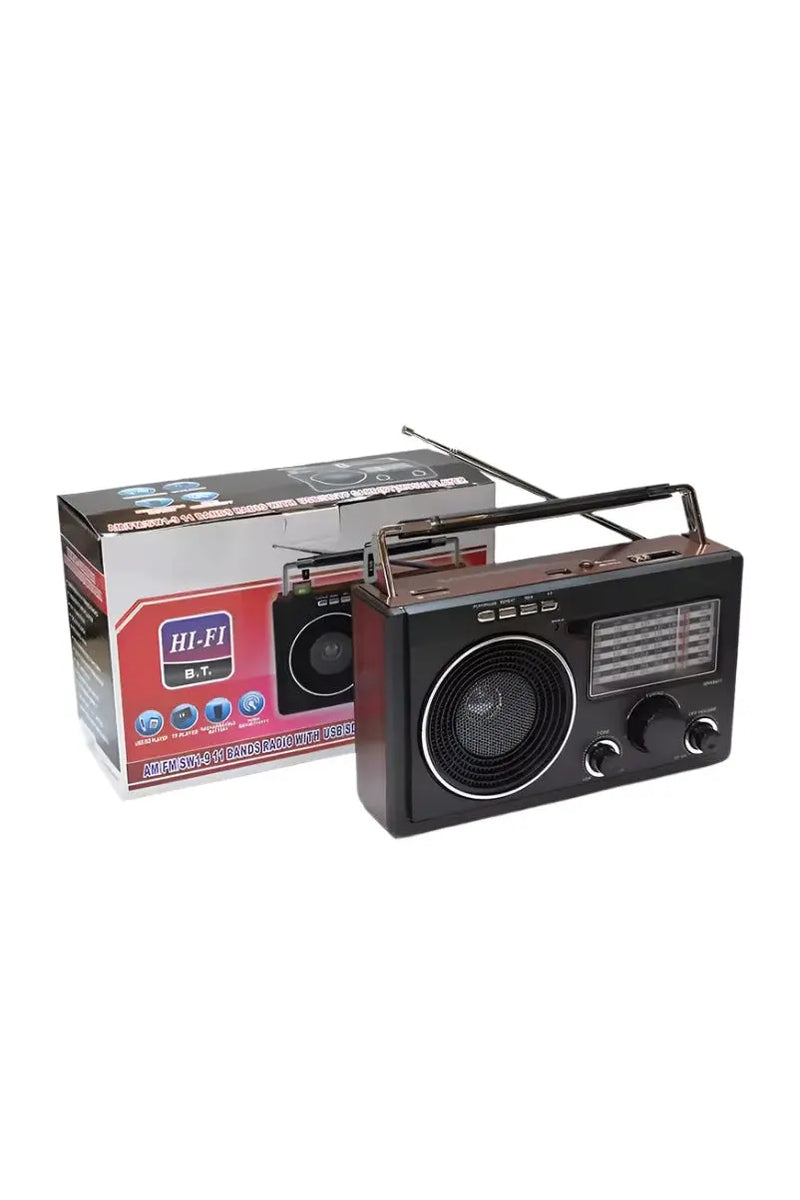 CNN-666RU FP-106U Retro Portable Rechargeable Am Fm Sw1-9 11