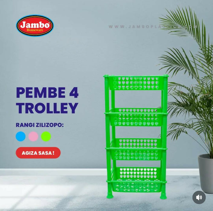 Lapaz 4-Tier Multipurpose Plastic Storage Rack