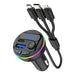 Car MP3 Player with Type-C + USB & Atmosphere Lighting G46 Model Murukali.com