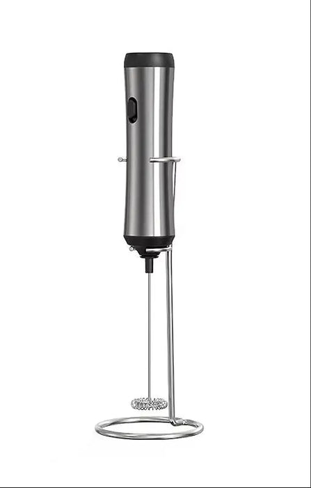 Carrefour HOME Everyday Electric Milk Frother – Rechargeable Stainless Steel Murukali.com