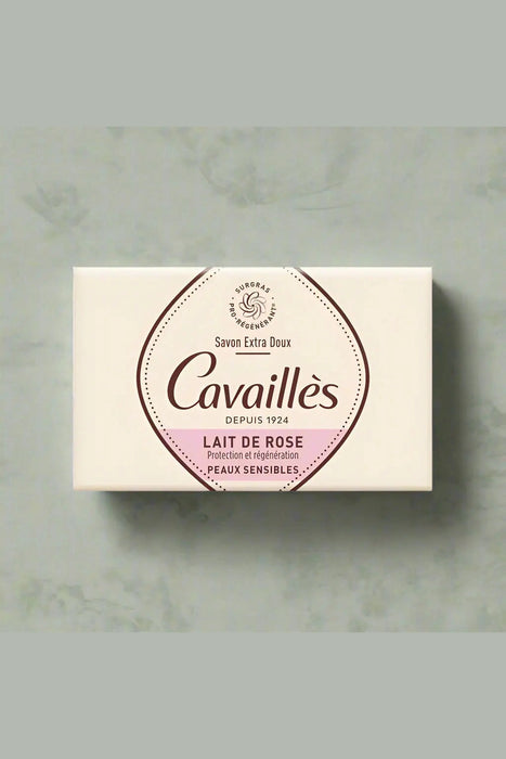 Cavaillès Savon Extra Doux Lait de Rose 100g - Gentle Rose Milk Soap Murukali.com