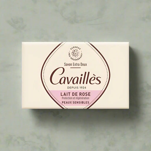 Cavaillès Savon Extra Doux Lait de Rose 100g - Gentle Rose Milk Soap Murukali.com