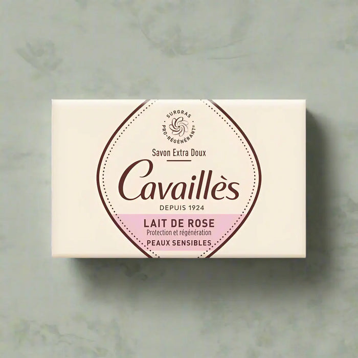 Cavaillès Savon Extra Doux Lait de Rose 100g - Gentle Rose Milk Soap Murukali.com