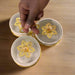 Ceramic Condiment Server With a Golden Rack and Lids, Set of 3pcs Murukali.com