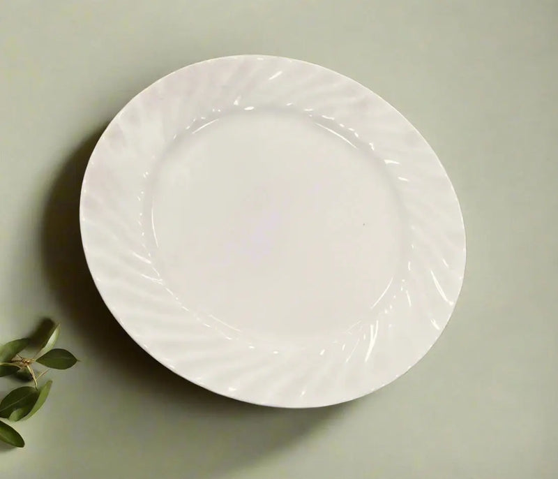 Ceramic Plate White 1pcs Murukali.com