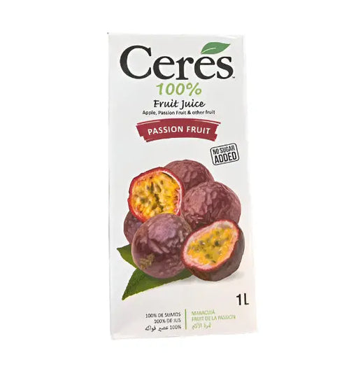 Ceres 100% Passion Fruit Juice 1L Murukali.com