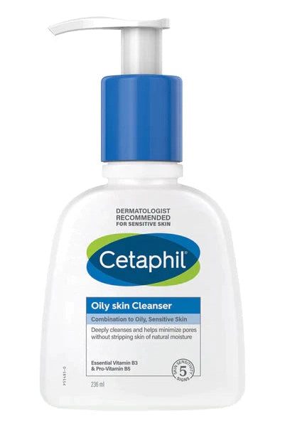 Cetaphil Oily Skin Cleanser, Face Wash for Combination to Oily Sensitive Skin 236ml murukali.com