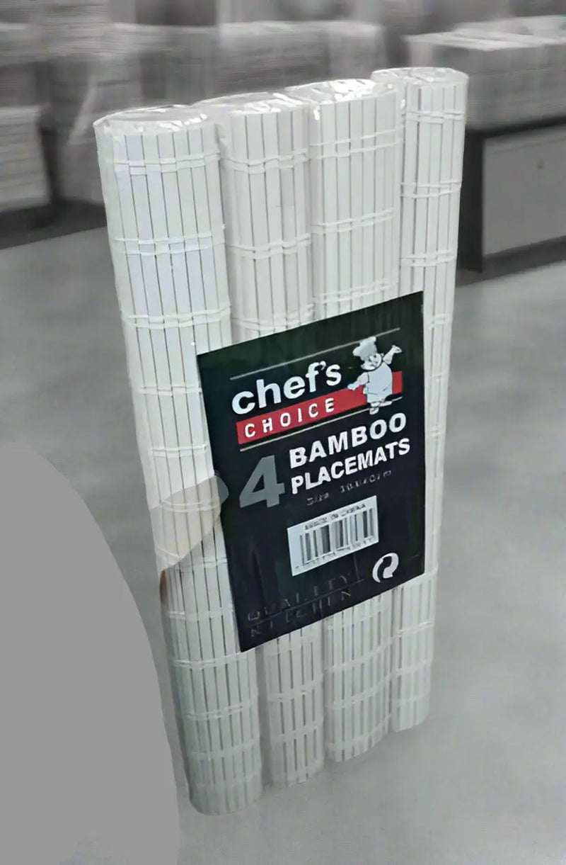 Chef's Choice Bamboo 4-Placemats Different Color Murukali.com