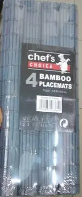 Chef's Choice Bamboo 4-Placemats Different Color Murukali.com