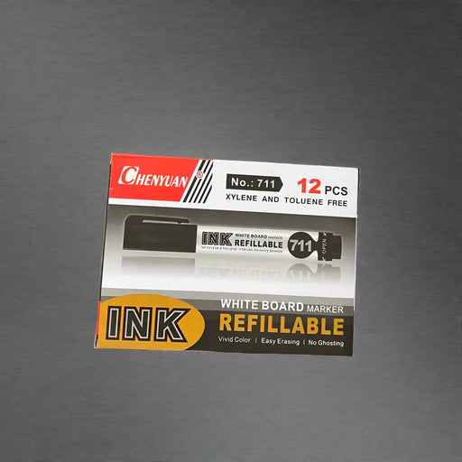 Chenyuan White Board Marker Set, 12 Pieces, Refillable Murukali.com