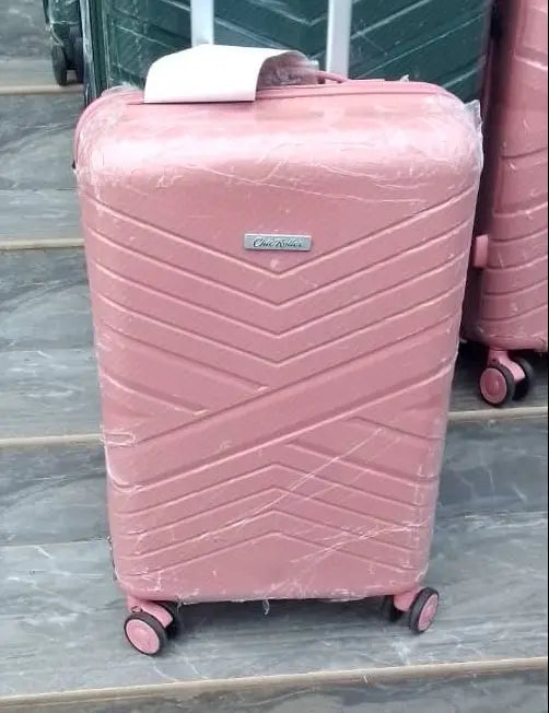 Chic Motion Pink Hard-Shell Trolley Luggage Bag Large size Murukali.com