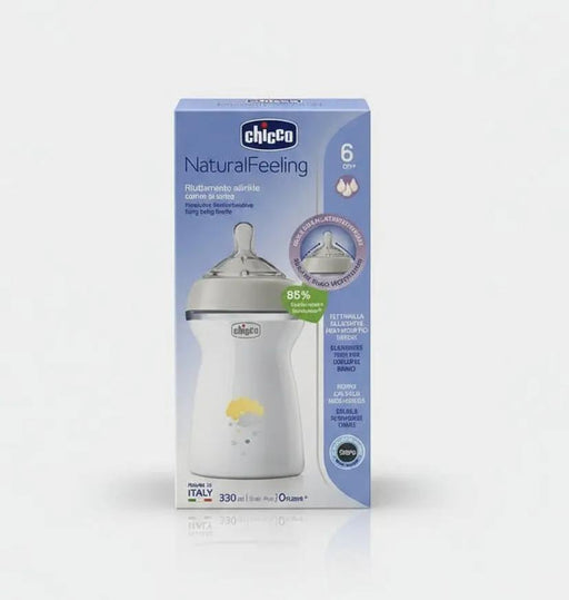 Chicco NaturalFeeling baby bottle 6 Months + 330 ml Murukali.com