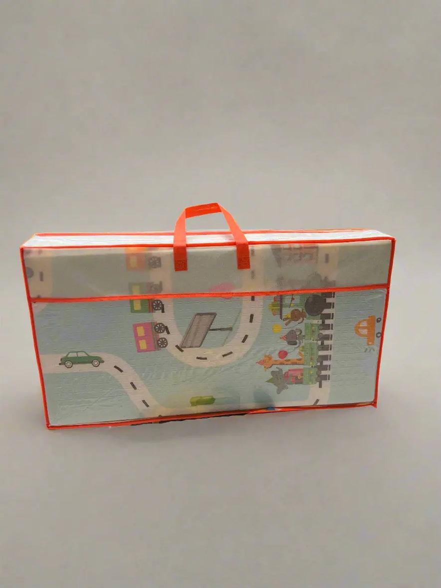 Children's Play Mat Foldable Foam Play Mat with a Road and Town ...