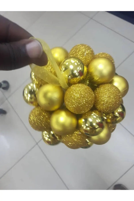 Christmas Gold Plastic Ornaments murukali.com