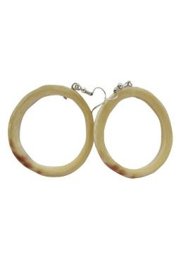 Circle Earring Made In Cow Horn murukali.com