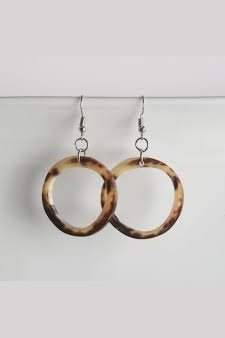 Circle Earring Made In Cow Horn murukali.com