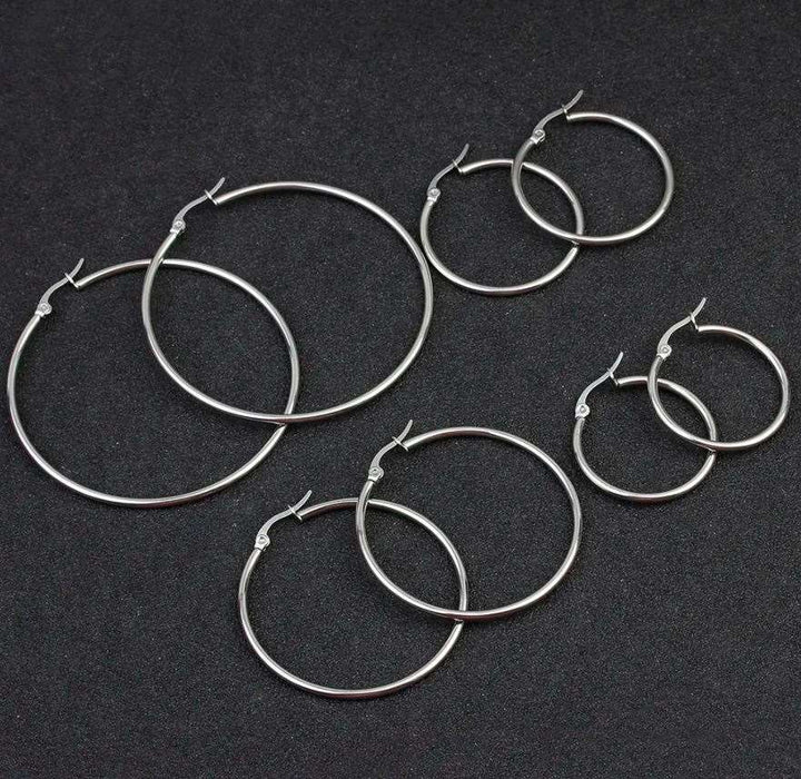 Circle Silver Earrings murukali.com