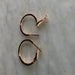 Classic Gold Hoop Earrings with Sapphire Inlays Maman Fatu