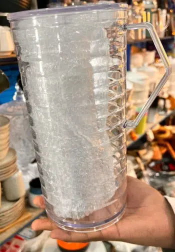 Clear Plastic Pitcher Serving Beverages Set of 4 Cups Murukali.com