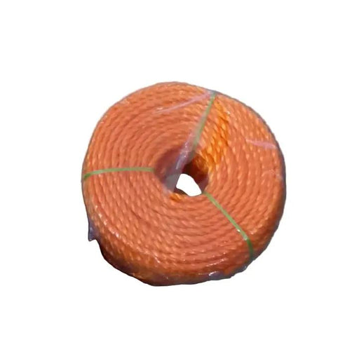 Coil of Orange Polyethylene Rope 20m Murukali.com