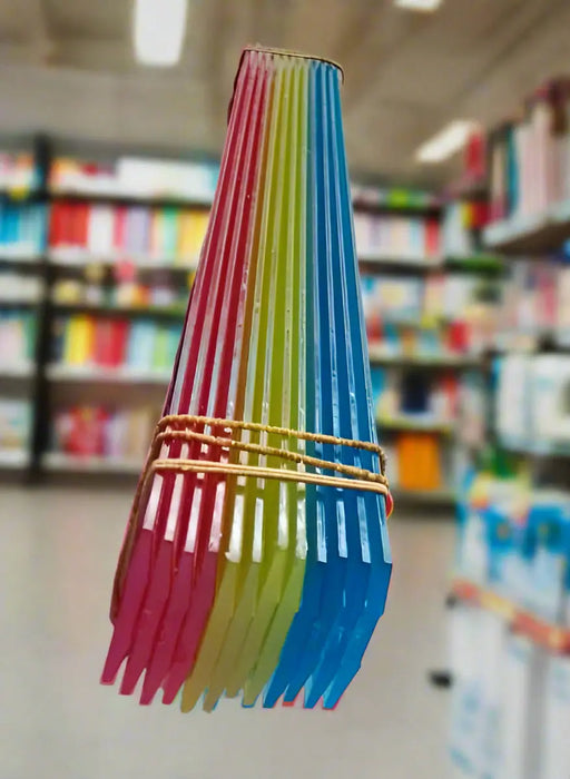 Colorful Plastic Straws Bundled Together With Rubber Bands set of 12 pcs 1pcs Murukali.com